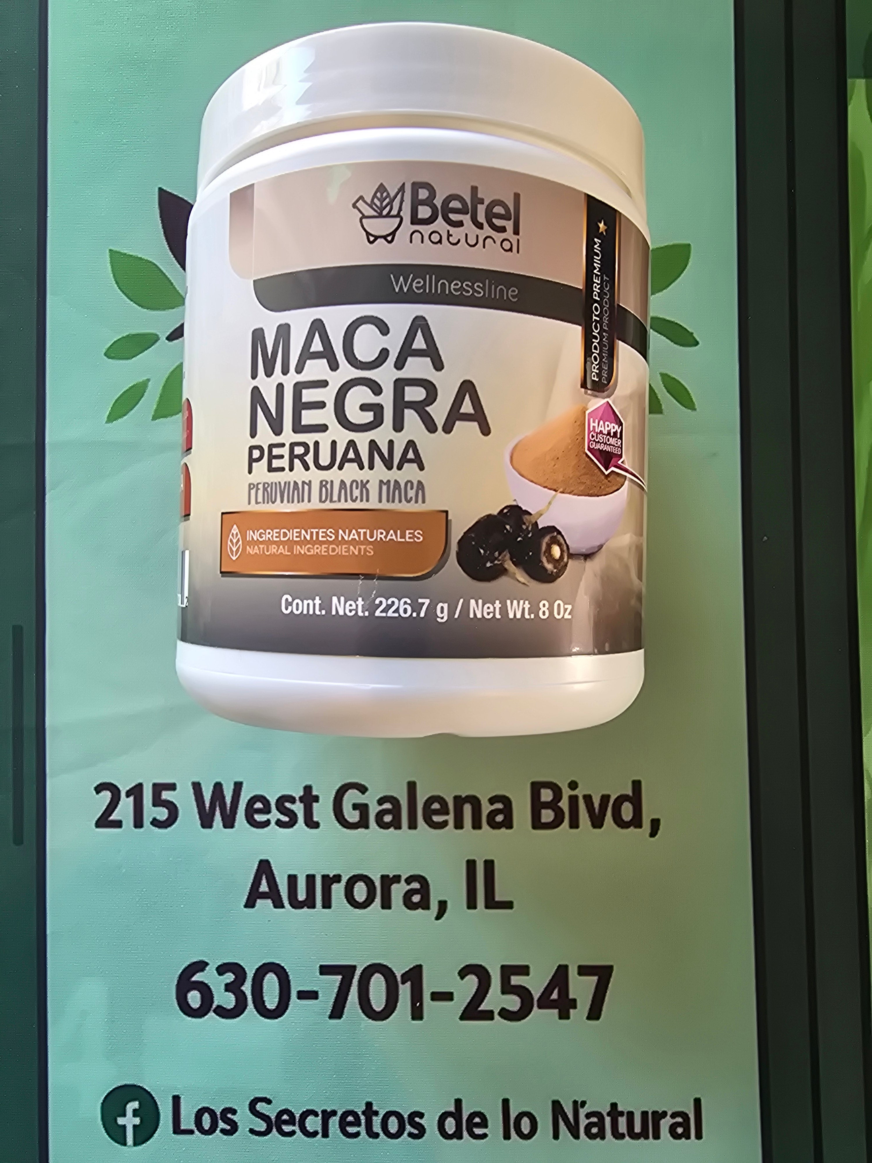 Maca negra peruana en polvo